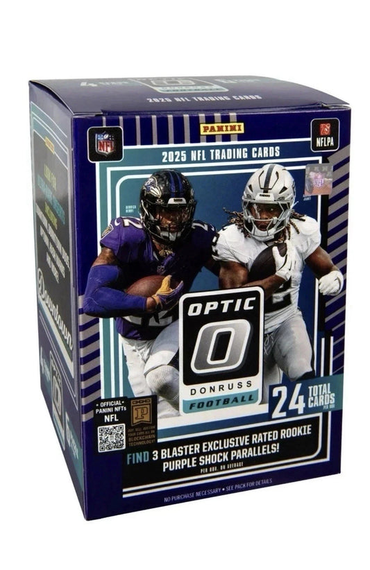 2025 Panini Donruss Optic Football Blaster Box Purple Shock